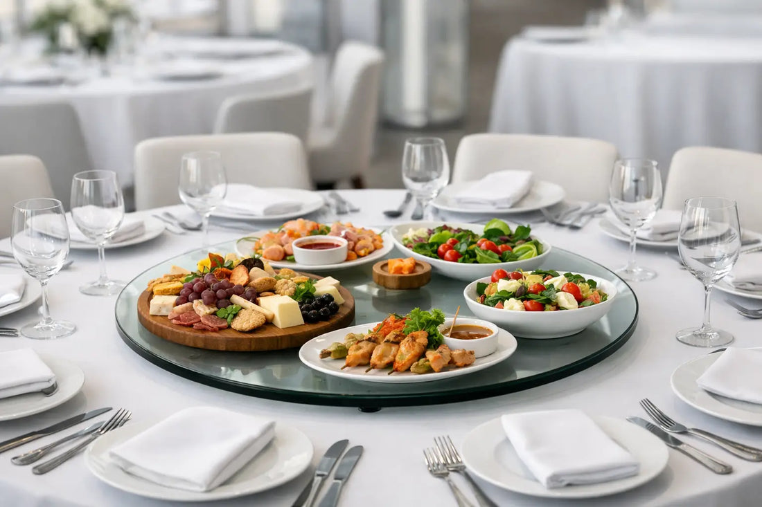 Serving Solution for Round Tables That Works