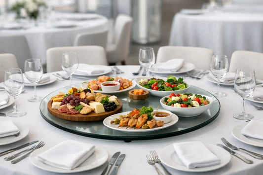 Serving Solution for Round Tables That Works