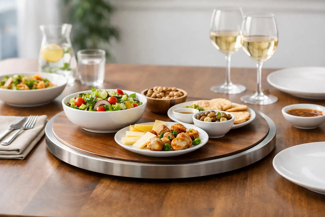 Smooth Rotating Serving Tray for Better Dining