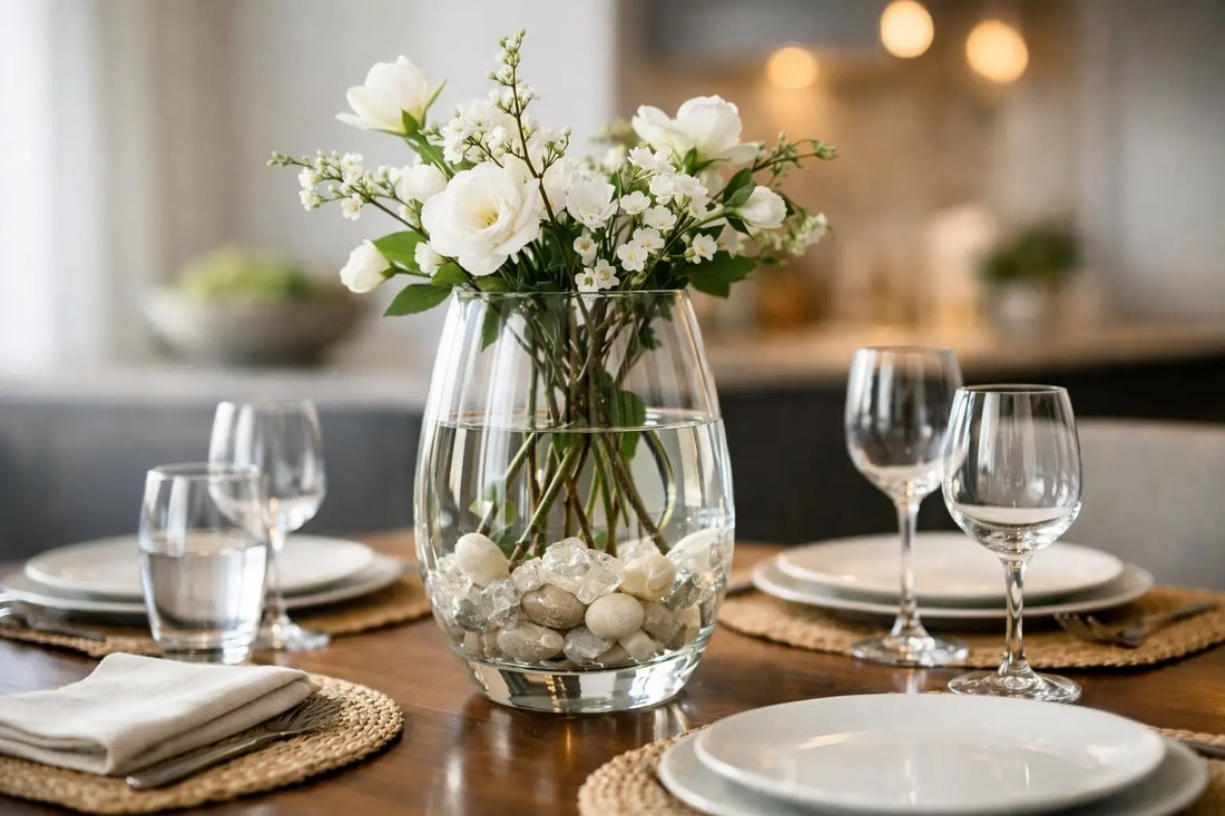 How a Glass Dining Centerpiece Elevates Your Table