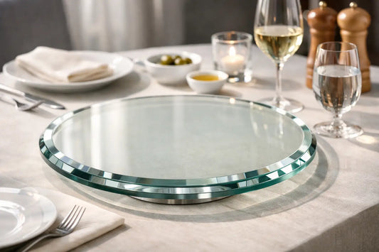 Guide to Beveled Glass Turntables for Dining