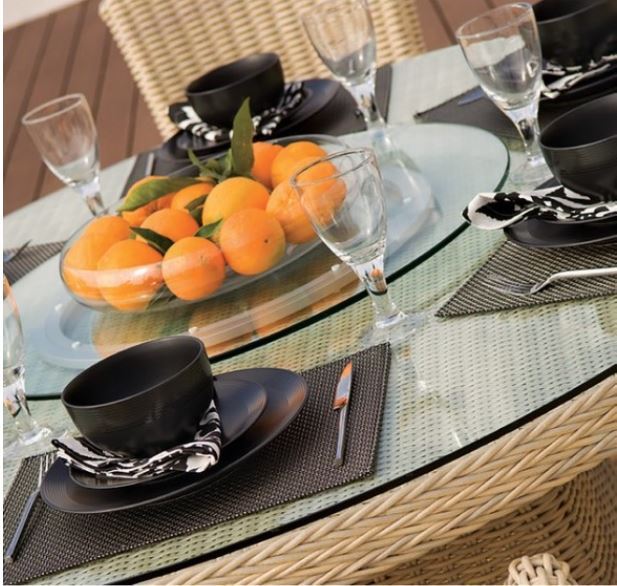 Exquisite Beveled Glass Lazy Susan™