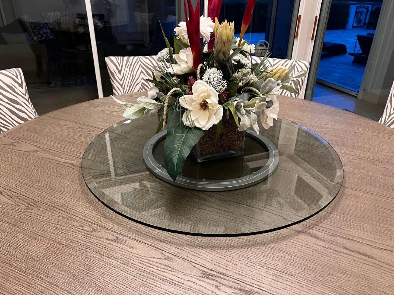 Exquisite Beveled Glass Lazy Susan™